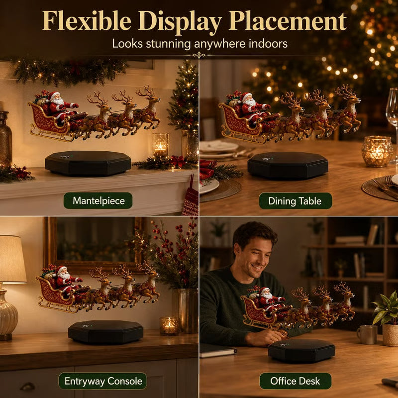 🎅 Santa’s Flying Sleigh — Magnetic Levitation Christmas Display ✨